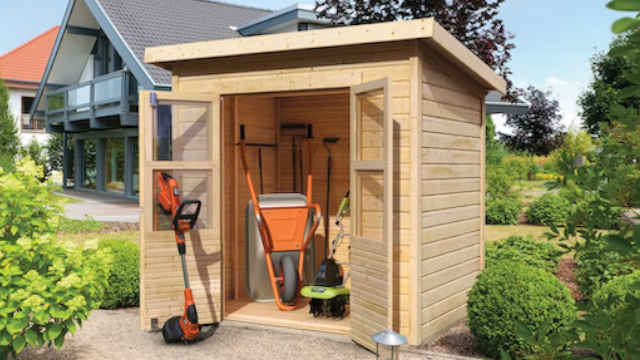 Karibu Blockbohlenhäuser mit Wandstärke 18 mm