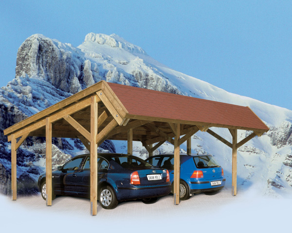 Skan Holz Pultdach Carports