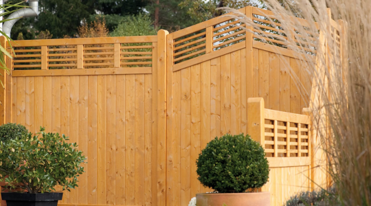 BM Massivholz Zaunserie Linear