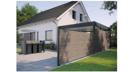 OSMO CLADDING RHOMBUS Aluminium Sichtschutz Zaun
