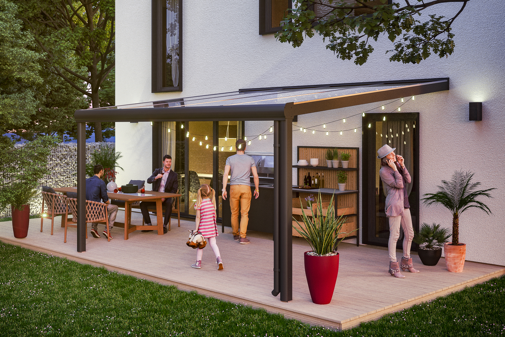 Wandanbau Terrassenüberdachungen