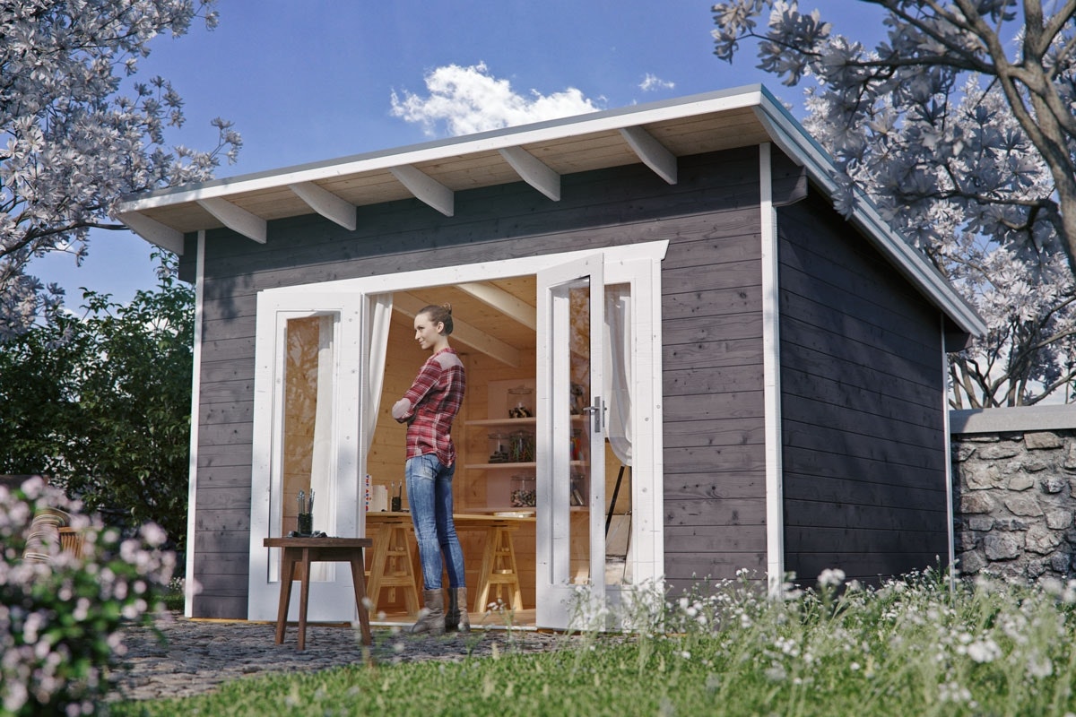 Skan Holz Pultdach Gartenhäuser