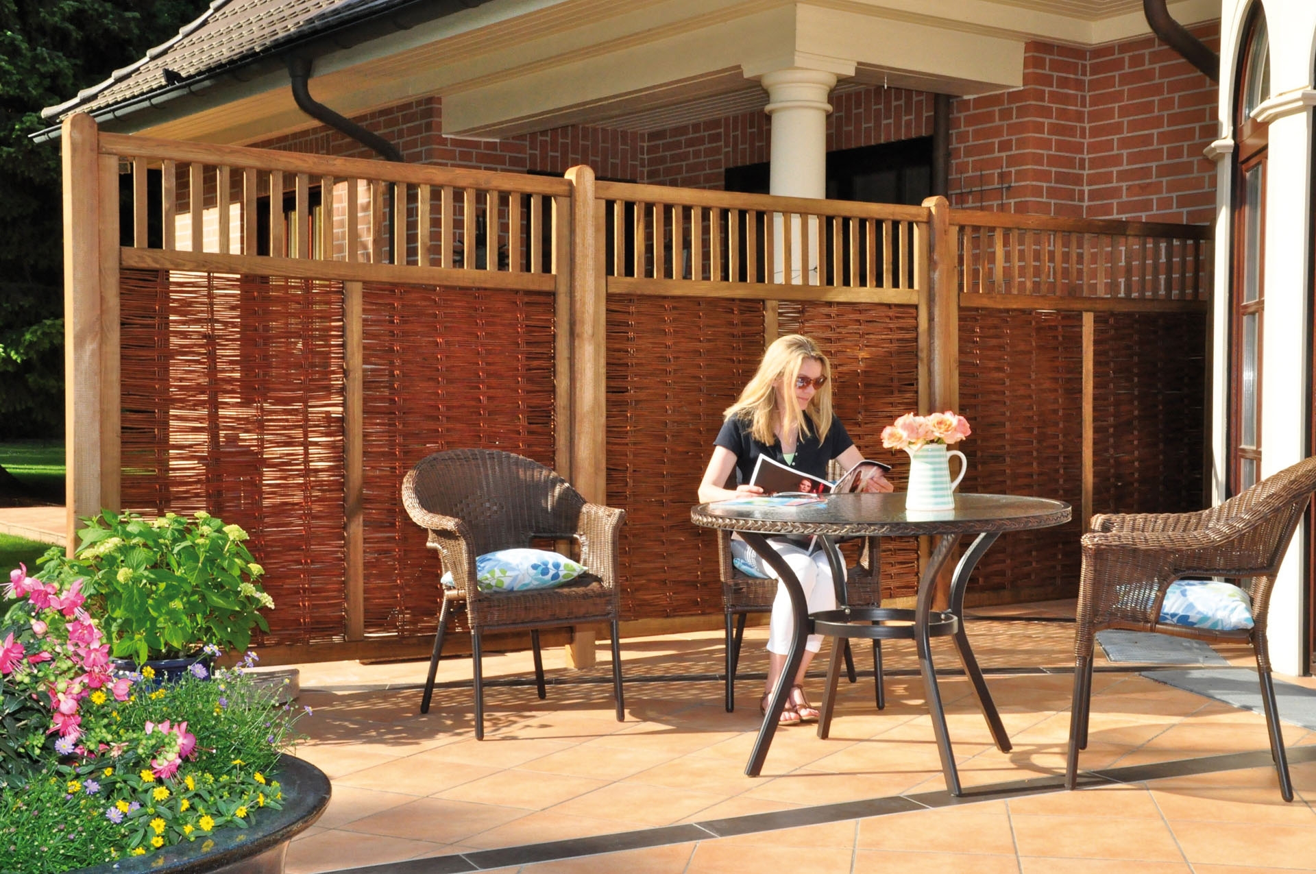 Natürliche Sichtschutz Zäune