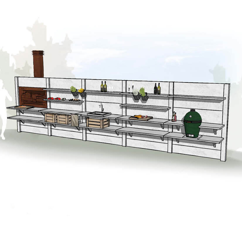 WWOO 5 Segmente Outdoorküchen