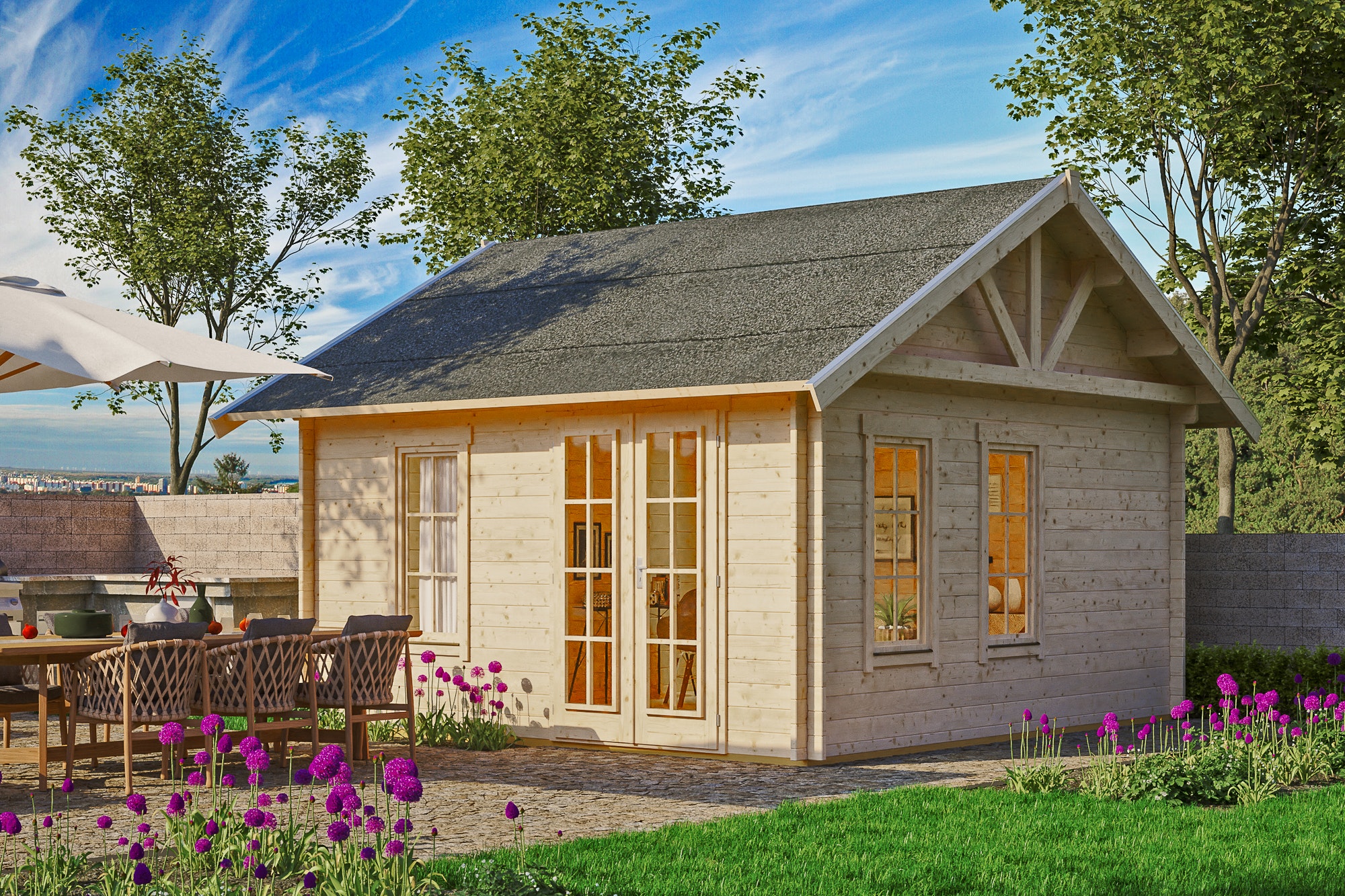 Skan Holz Ferienhäuser 1 Raum