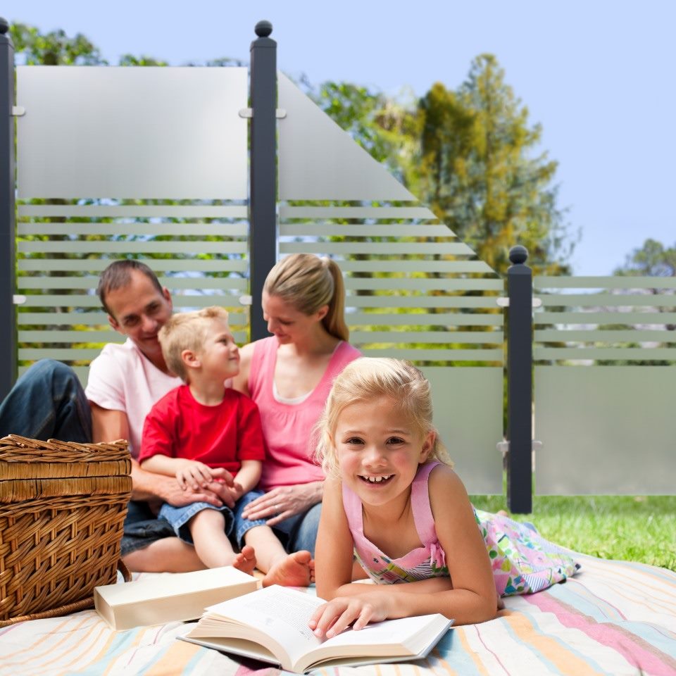 GroJa Ambiente Glas Sichtschutz Zäune