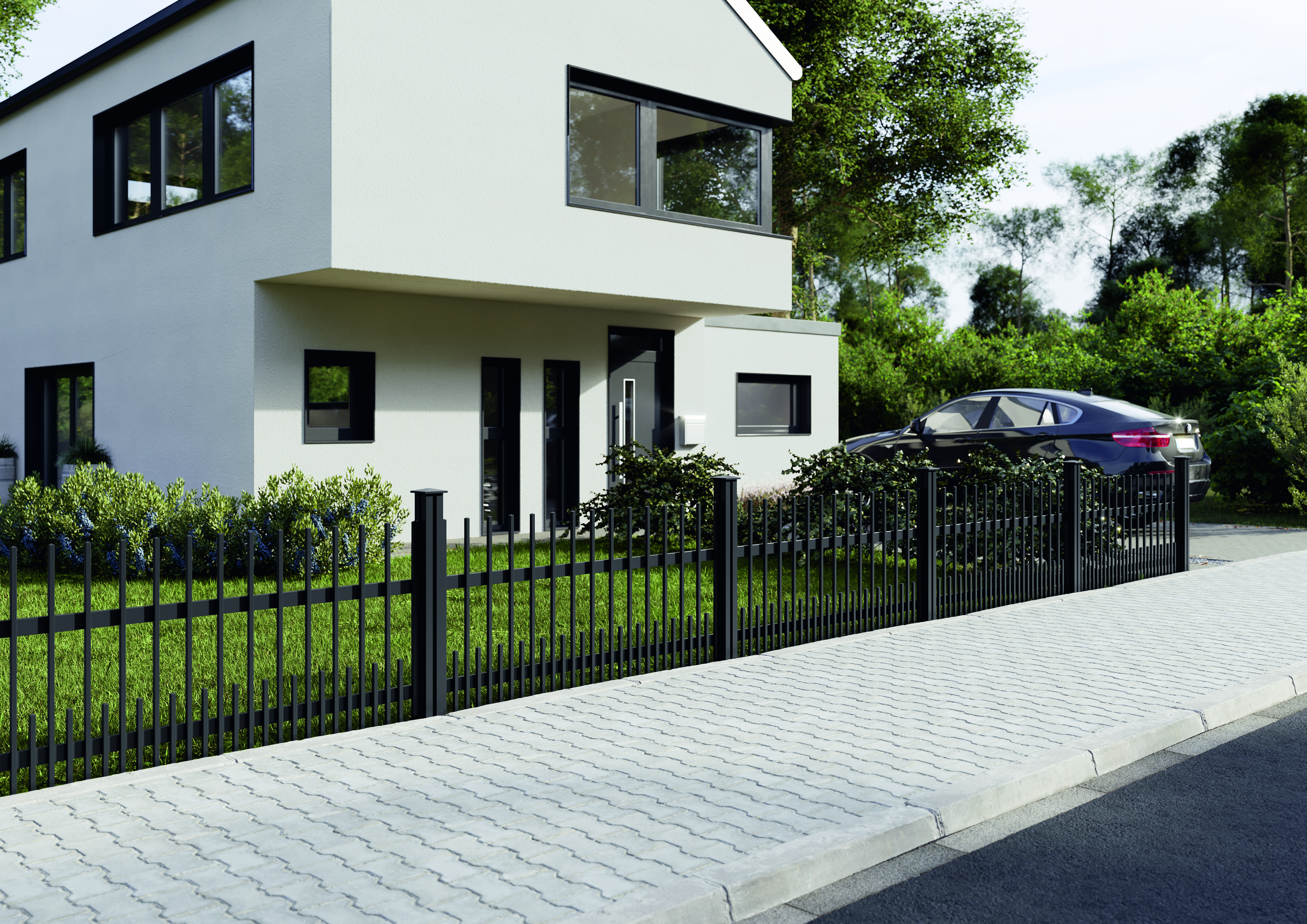 OSMO Aluminium Sichtschutz Zaun