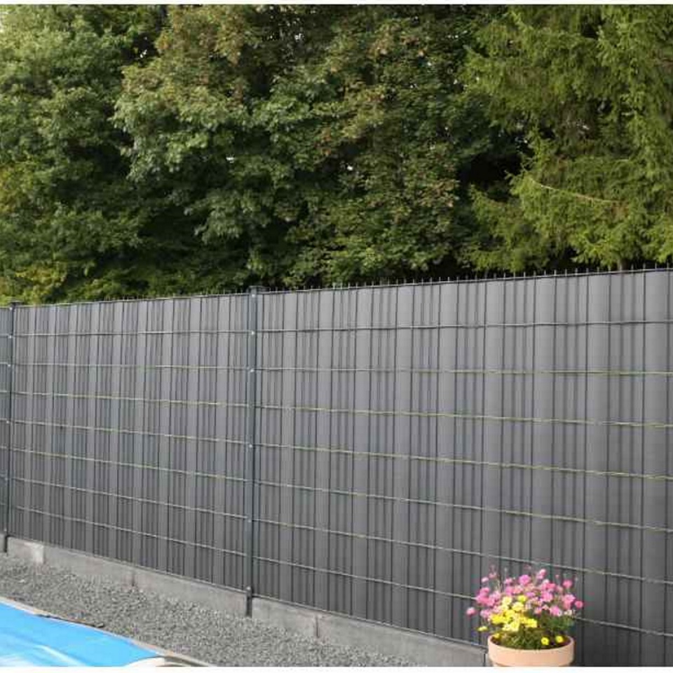 Sichtschutz für Doppelstabmatten Zäune
