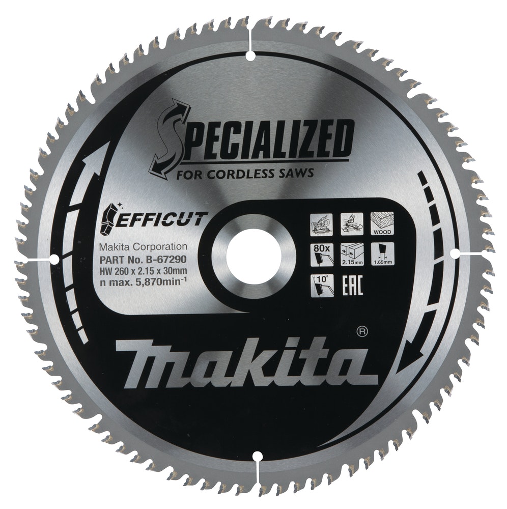 Makita Efficut Sägeblätter 260mm