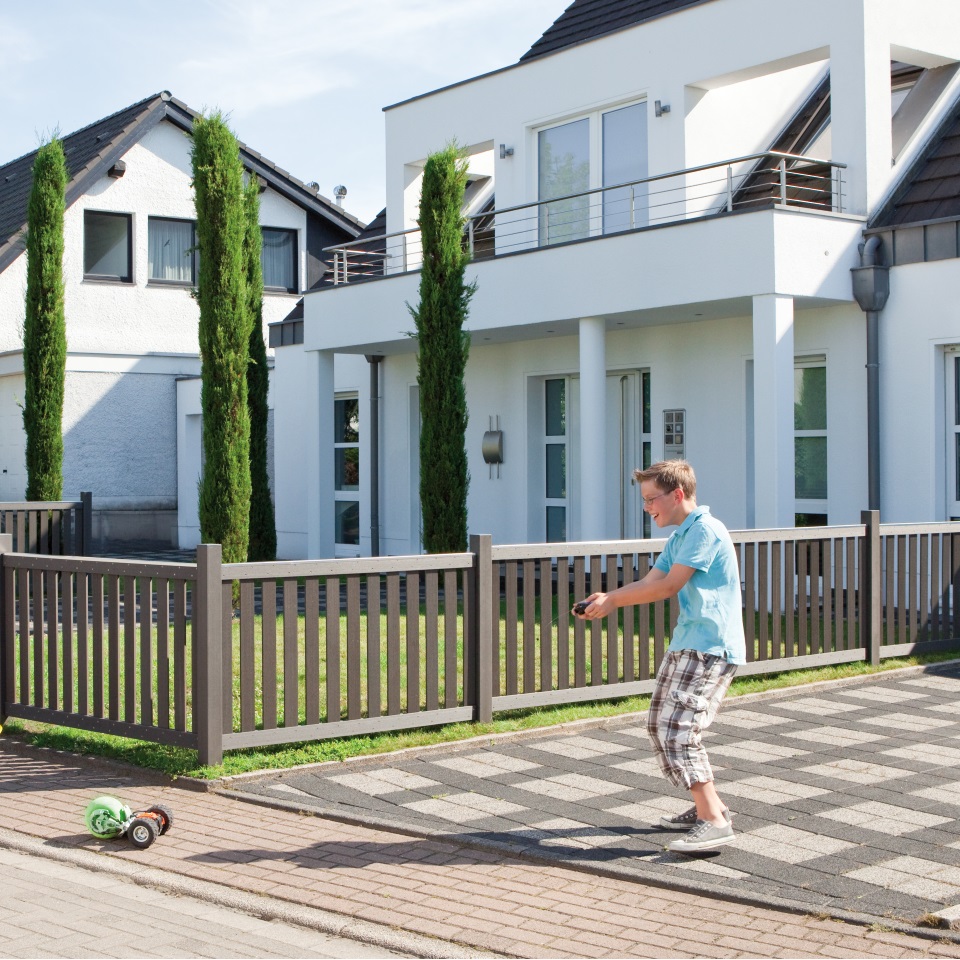 TraumGarten Raja WPC Vorgartenzaun