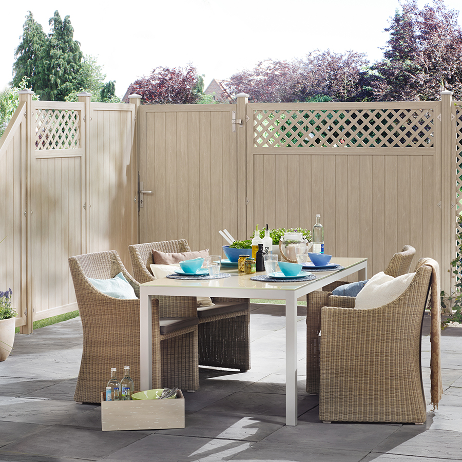 TraumGarten Longlife Riva Kunststoff Sichtschutz Zaun