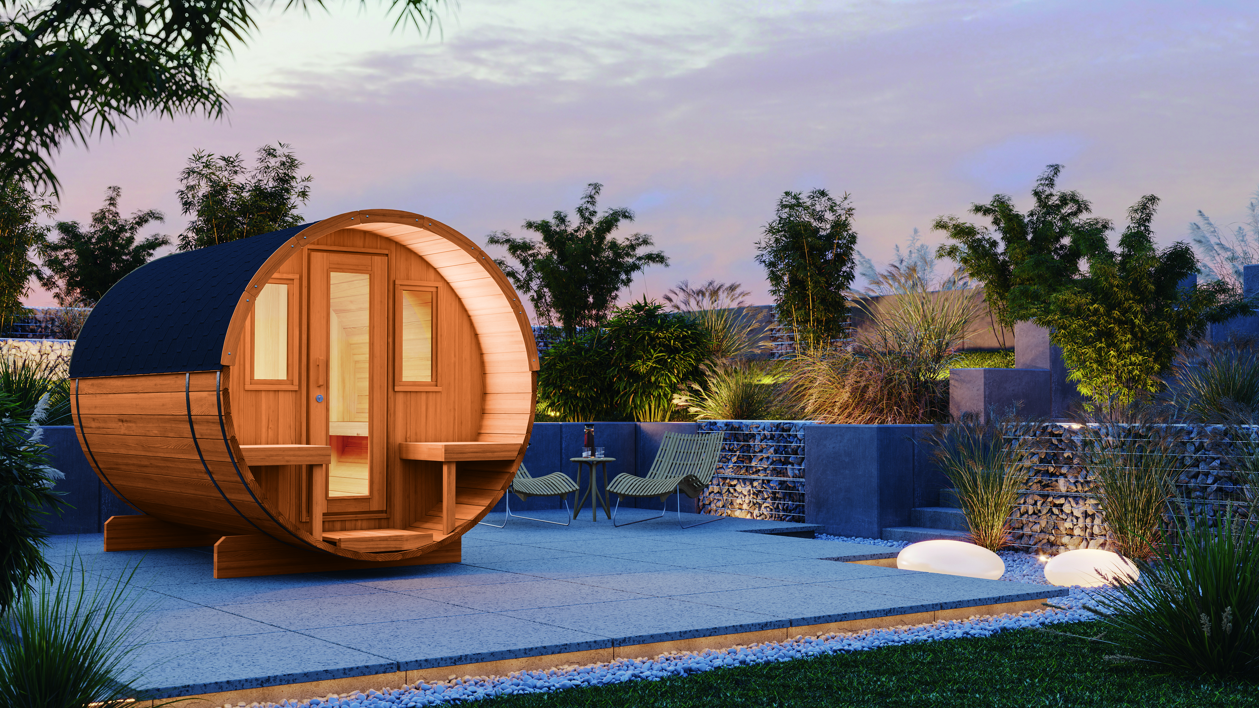 Tonnendach Gartenhäuser