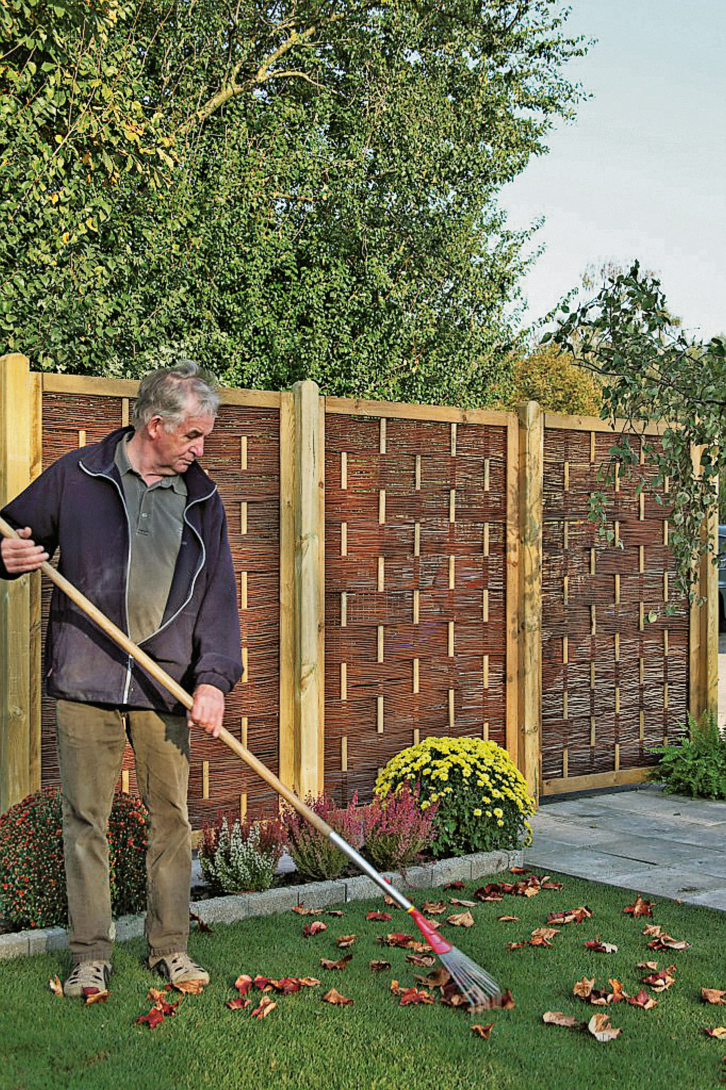 T&J ÄTNA Natürlicher Sichtschutz Zaun