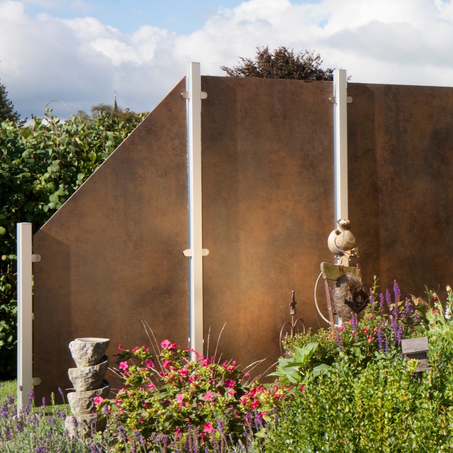 GroJa Premo HPL Sichtschutz Zaun