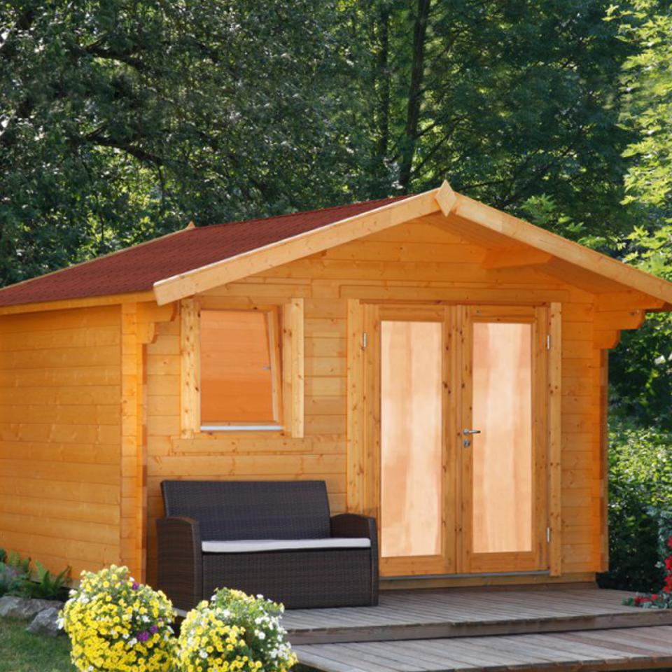 Wolff Finnhaus Blockbohlenhäuser 34 mm