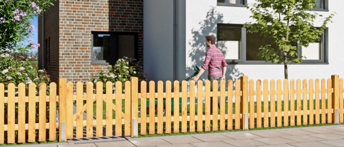 T&J Holz Vorgartenzaun SUNLINE