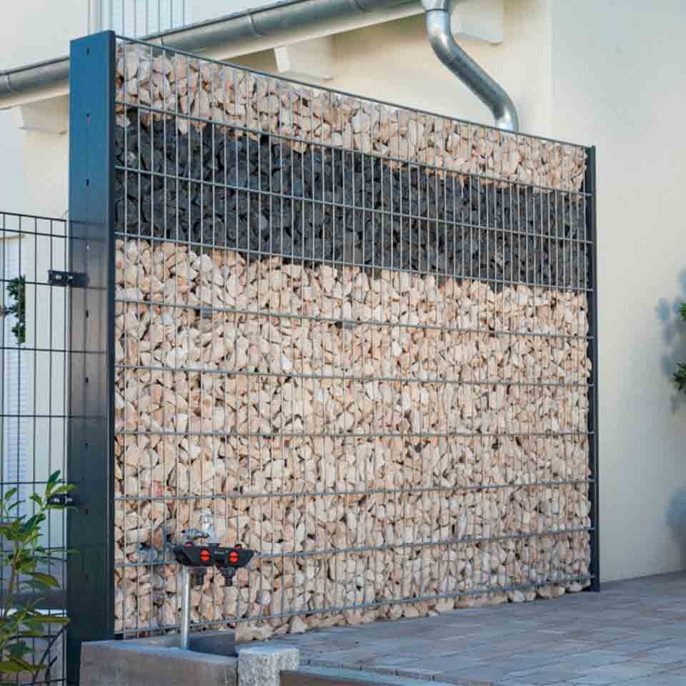 Gabionen Zaun Komplettsets