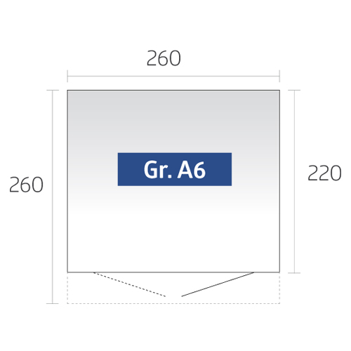 B 260 x T 260 cm (Gr. A6) Varianten Bild