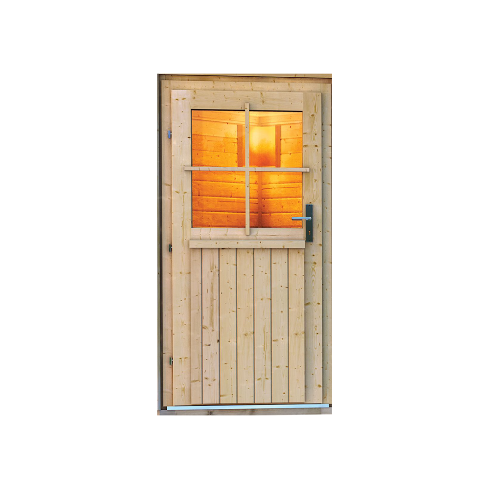 Klassische Saunatür (Klarglas) Varianten Bild