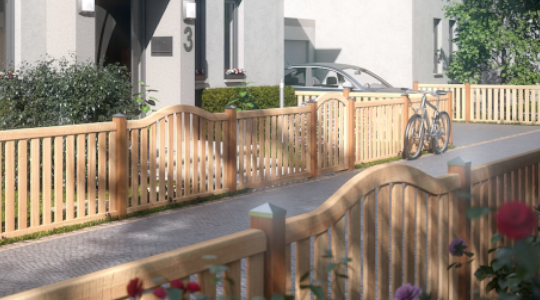 TraumGarten Holz Vorgartenzäune