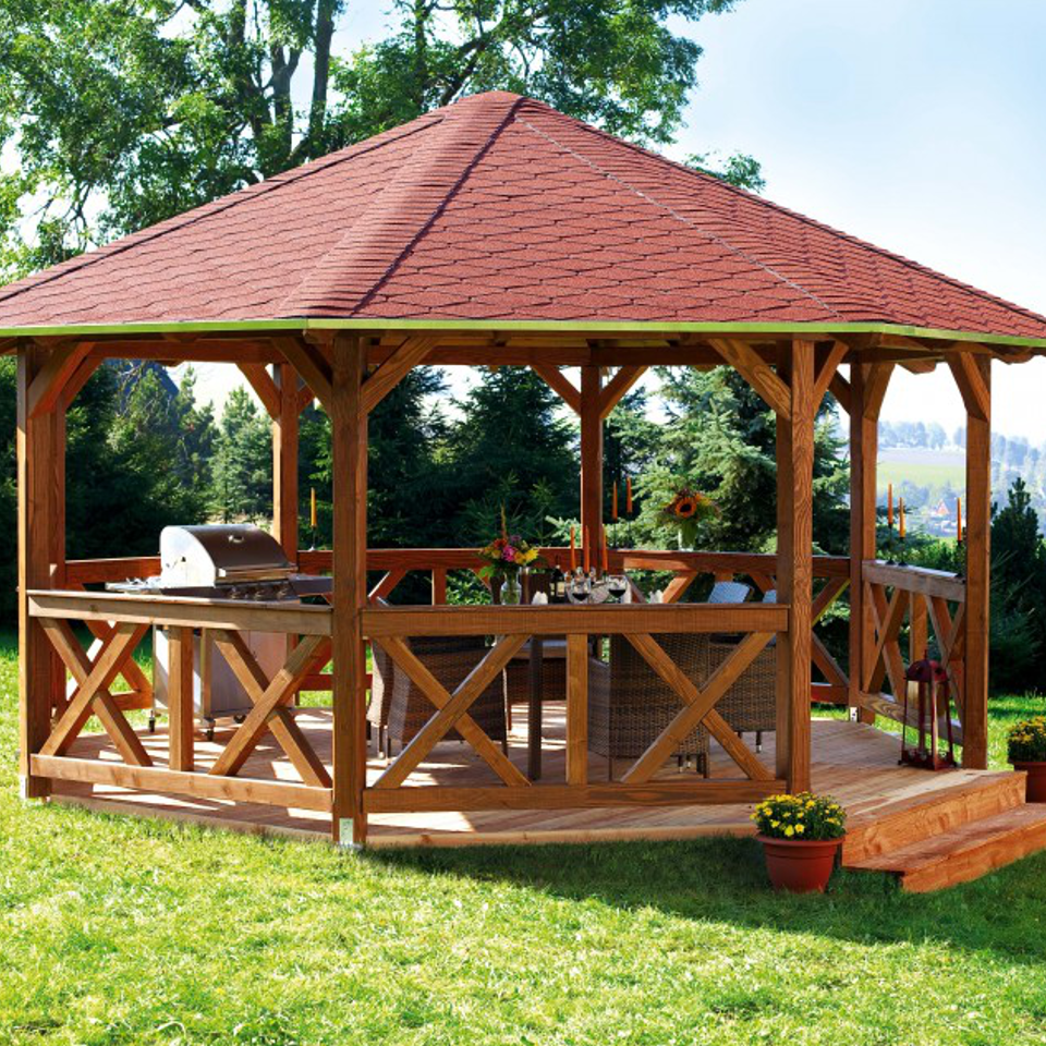 Skan Holz 8-Eck-Pavillons