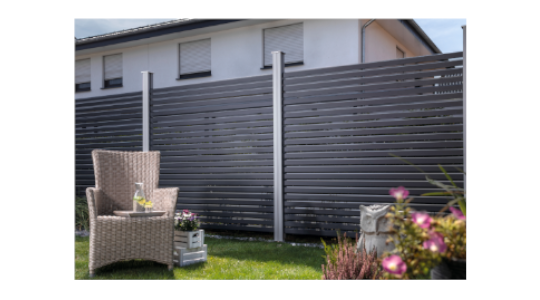 OSMO Rhombus Aluminium Sichtschutz Zaun