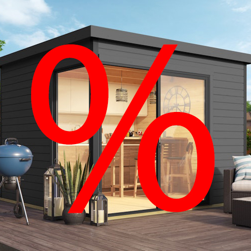 Weka 5% Gartenhaus Aktion