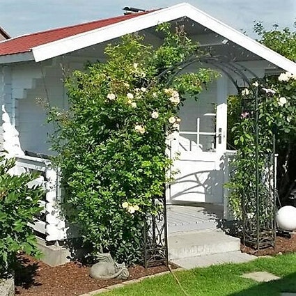 weißes Gartenhaus weißes Gartenhaus