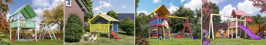 Beispielanstriche für Ihre Kinderspielgeräte