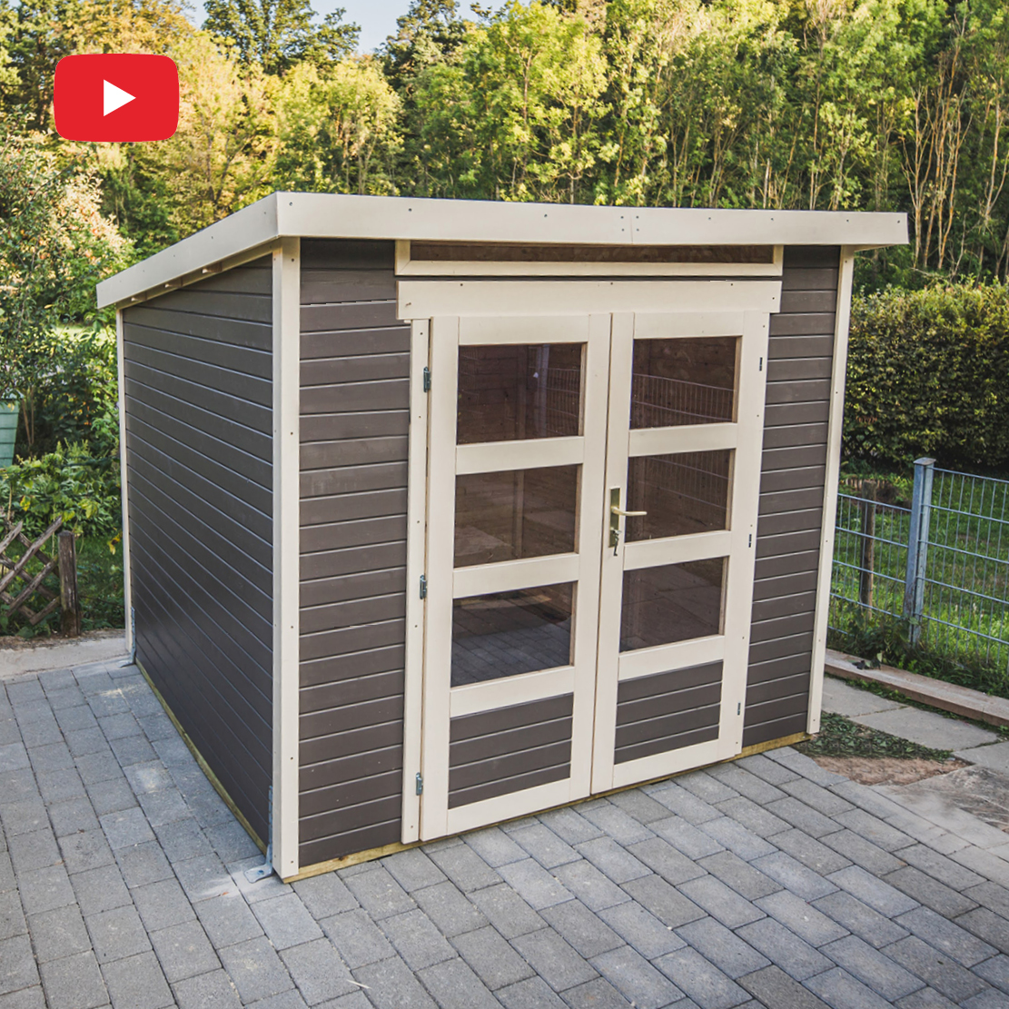 Montagevideo: Gartenhaus Venlo