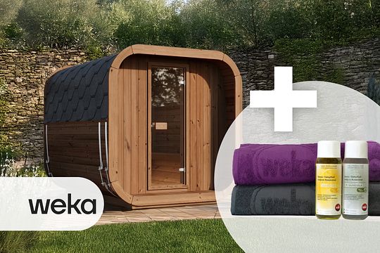 Weka-Sauna + Gratis Zubehör!