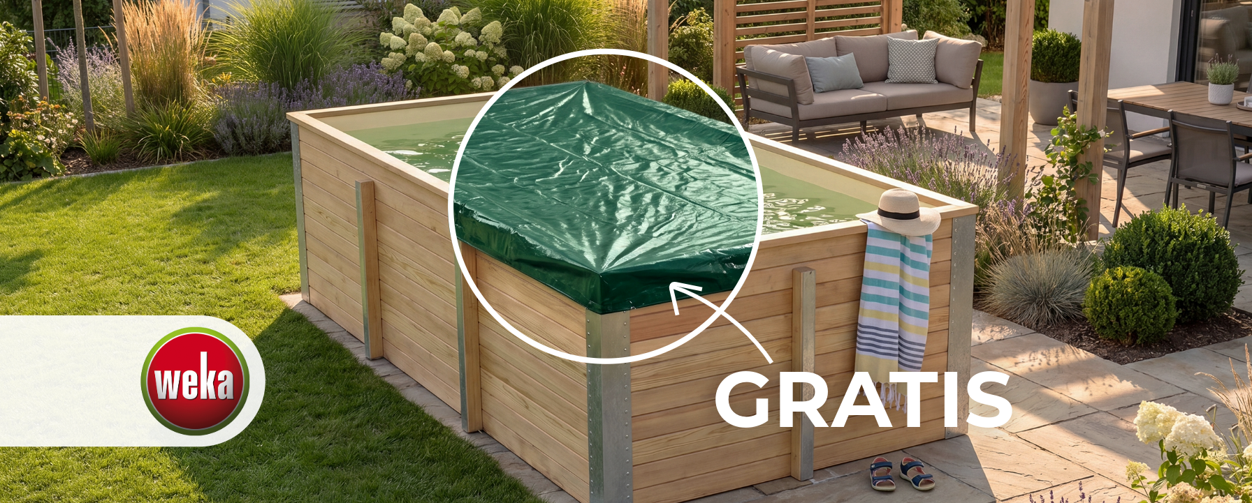 Gratis Pool-Abdeckplane zu Ihrem Weka Pool