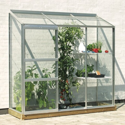 Kleine Anlehngewächshäuser können sehr preiswert sein