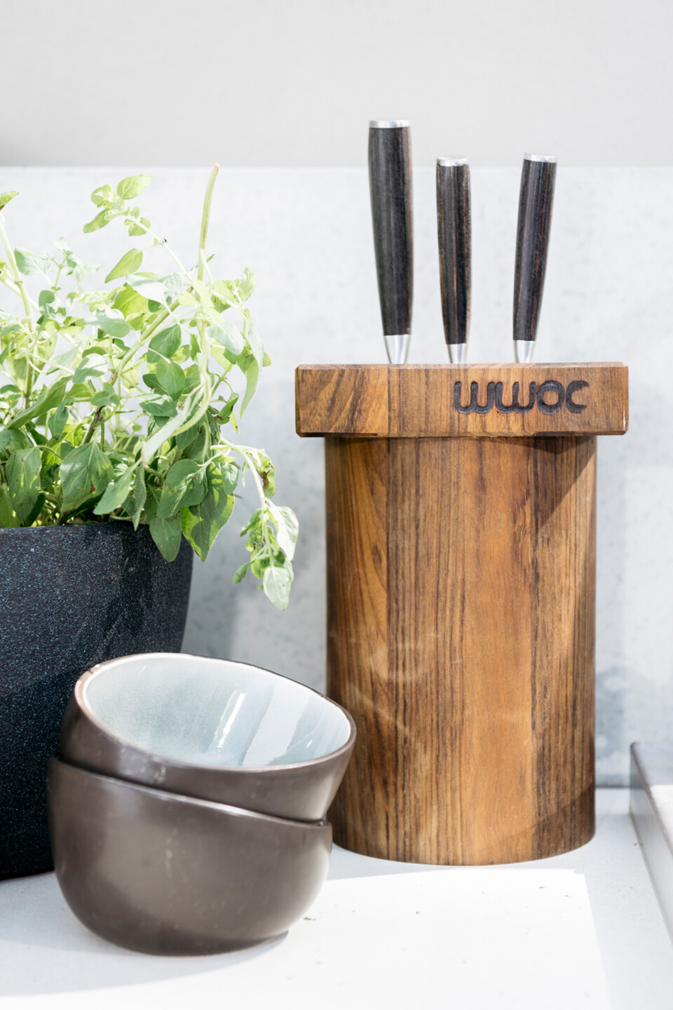 Ein Messerblock ist immer in Reichweite