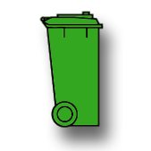 Abfallbehälter 80/120 Liter