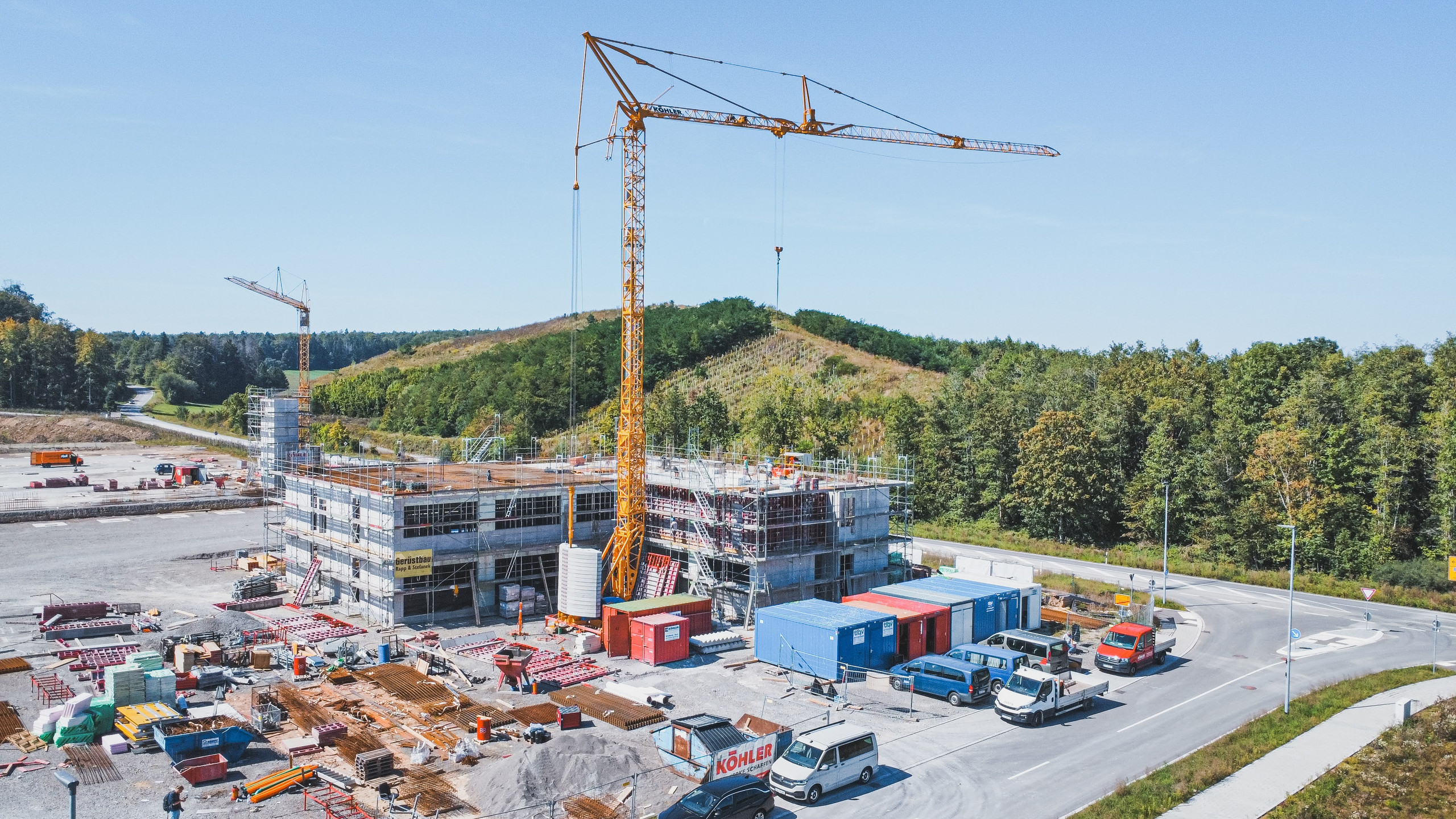Der Bau des Bürogebäudes hat begonnen