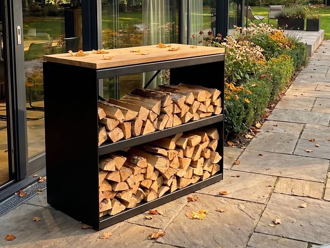 15 Brennholzlager-Ideen: praktisch & modern