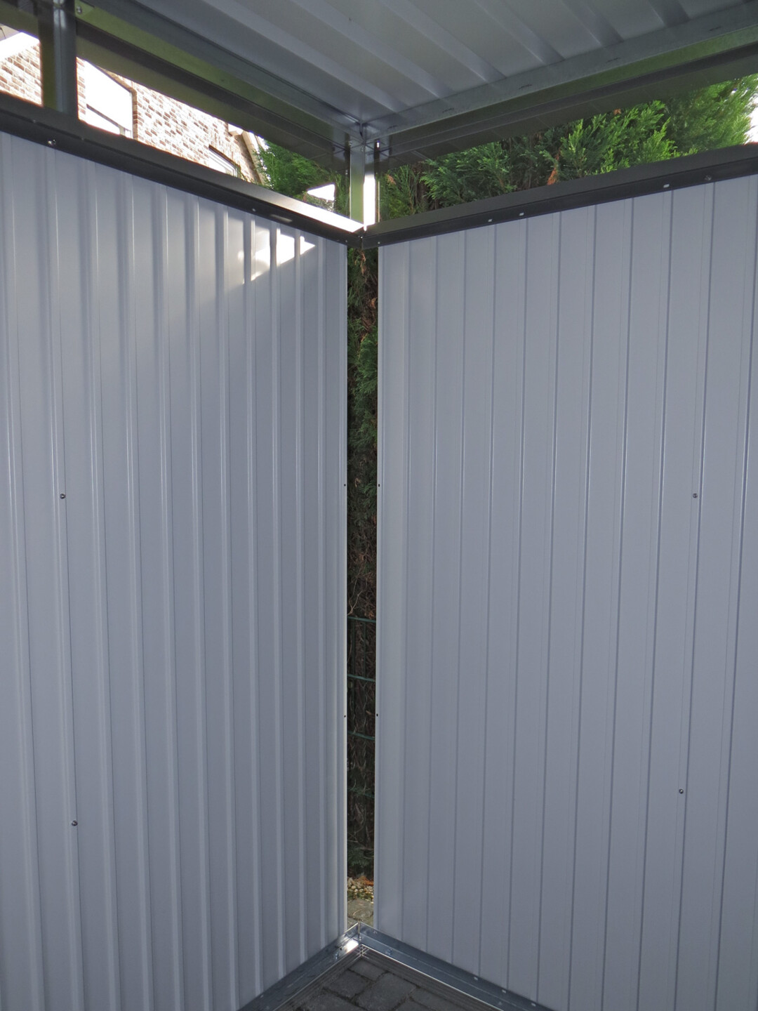 Die Seitenwände berühren sich nicht