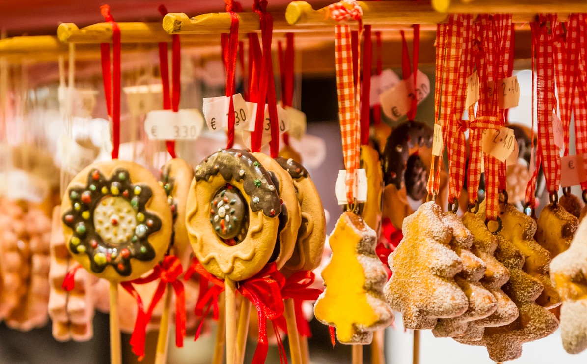 Leckere Süßigkeiten in der Weihnachtszeit