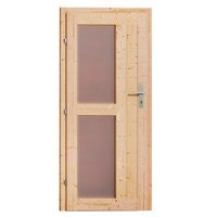 Karibu Aussensauna Milchglas Saunatuer