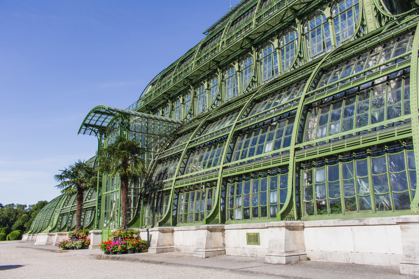 Das Palmenhaus im Schlosspark Schönbrunn gehört zu den ältesten, größten und imposantesten Gewächshäusern in Europa