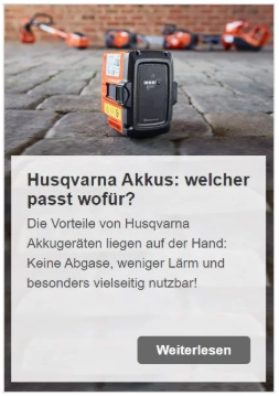 Husqvarna Akkus: welcher passt wofür?