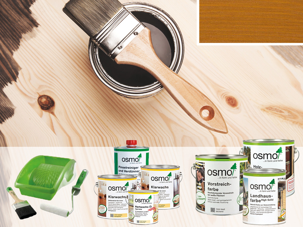 Innen- und Außenanstrich Komplettset für Gartenhäuser