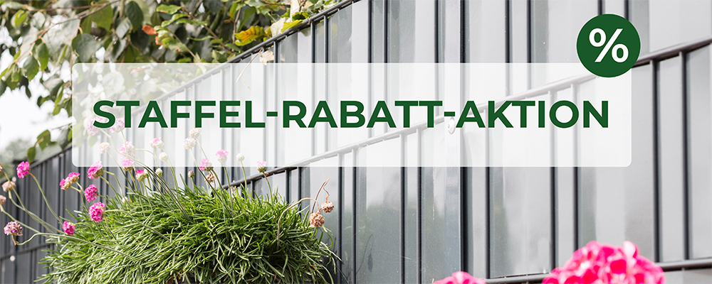 Attraktive Rabatte auf alle unsere Zäune!