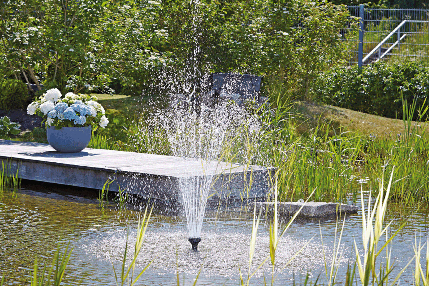 Unterwasserpumpe im Einsatz