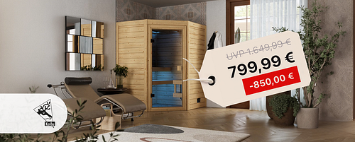 Karibu Sauna Valida stark reduziert!