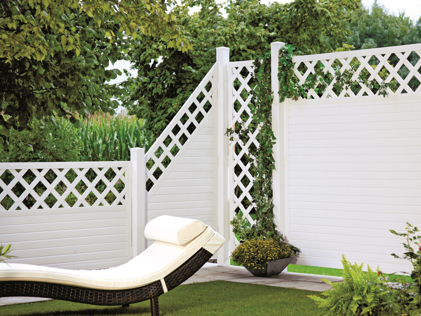 T&amp;J LIGHTLINE Kunststoff Zaun Ranki