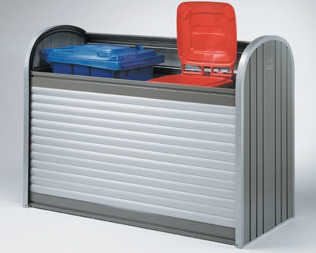 Mülltonnenbox aus Metall