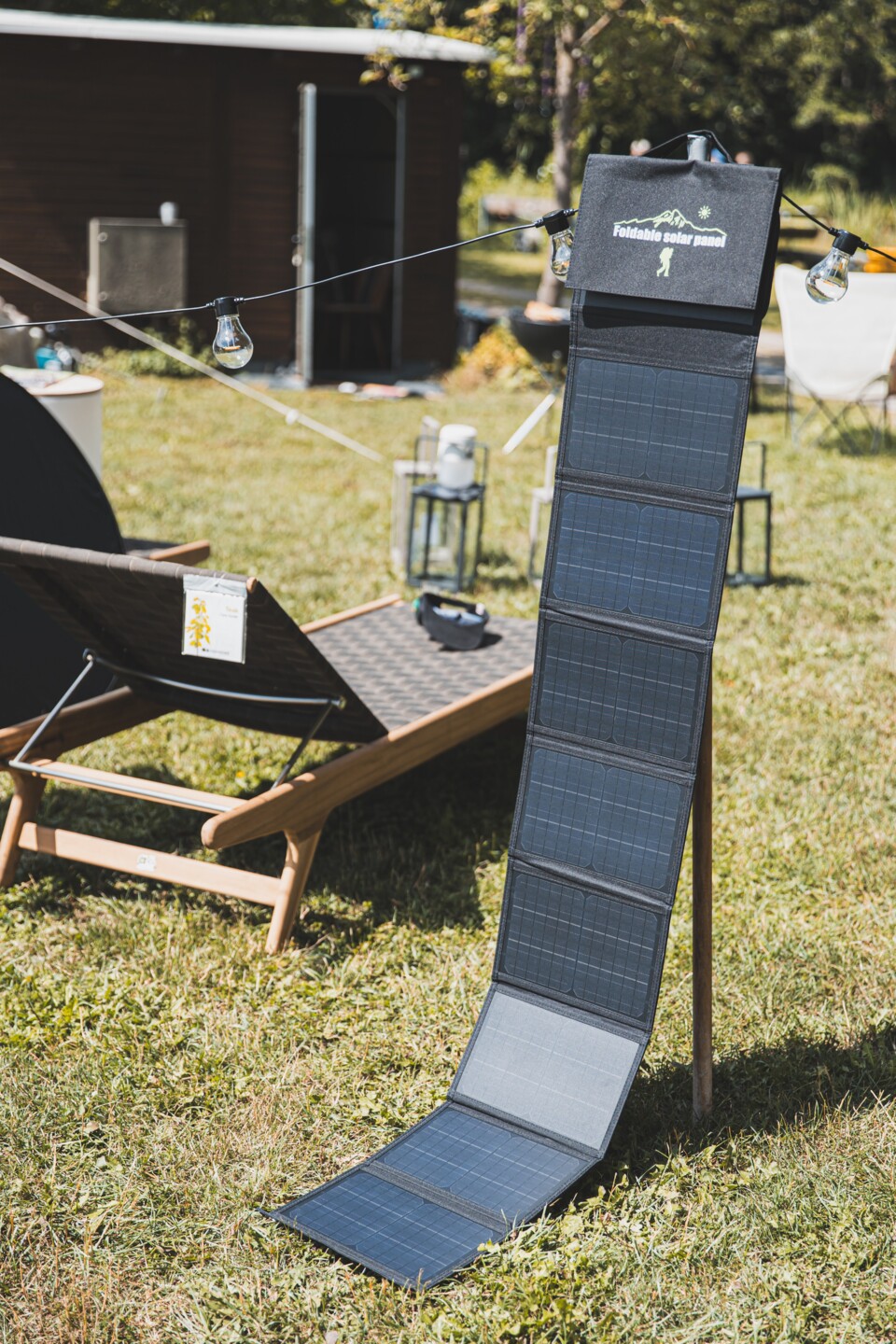 Stellen Sie das Solarpaneel überall auf