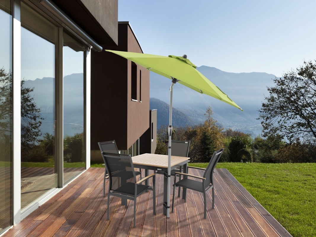 doppler TABLE-FIX Sonnenschirmbefestigung, 2er Set fest am Tisch befestigt: Mit der doppler TABLE-FIX Sonnenschirmbefestigung, 2er Set